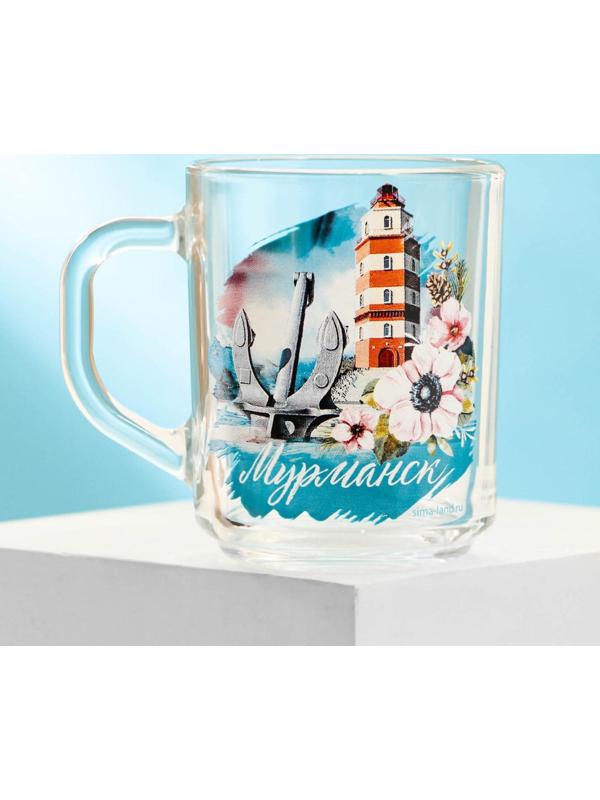 Кружка стеклянная «Мурманск», 200 мл