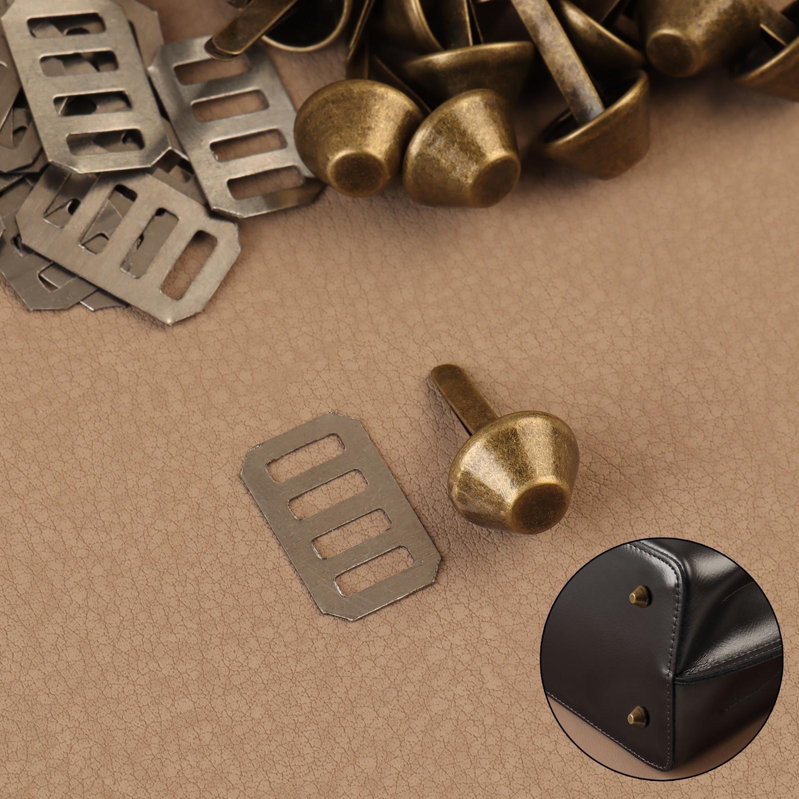 Ножка для дна сумки, d = 12 мм, цвет бронзовый