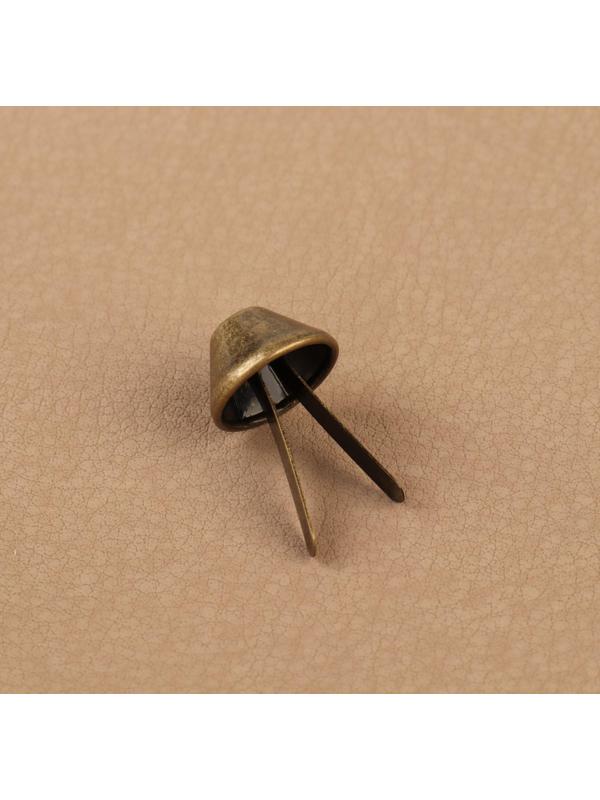 Ножка для дна сумки, d = 12 мм, цвет бронзовый