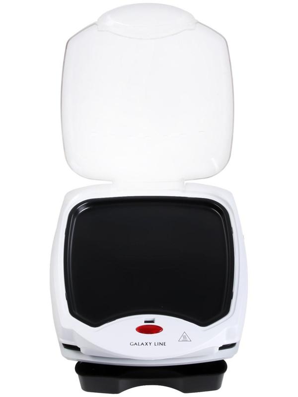 Электрогриль Galaxy GL 2967, 1200 Вт, антипригарное покрытие, 27x30 см, белый