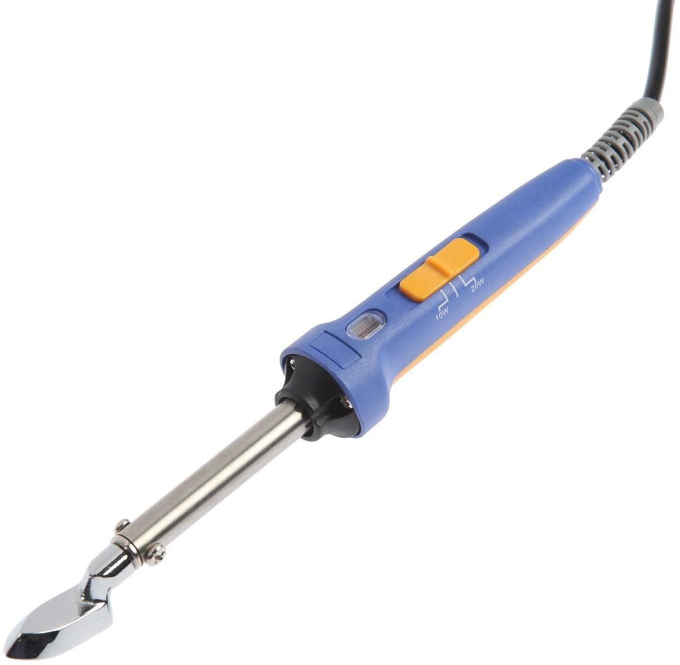 Мини-утюжок для пэчворка ТУНДРА, 10-20 Вт, 220 В, регулировка мощности, 2К рукоятка