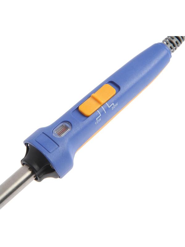 Мини-утюжок для пэчворка ТУНДРА, 10-20 Вт, 220 В, регулировка мощности, 2К рукоятка