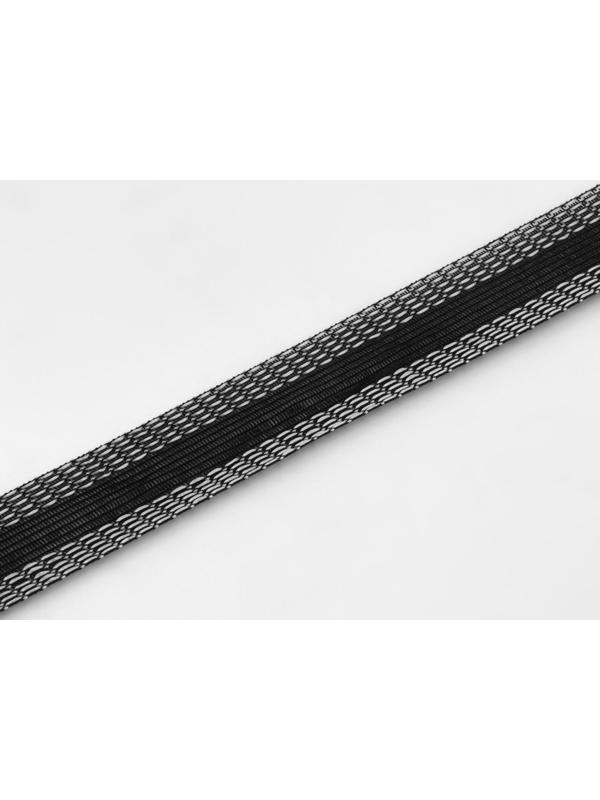 Лента для подгибания швов, термоклеевая, 25 мм, 100 см, цвет чёрный