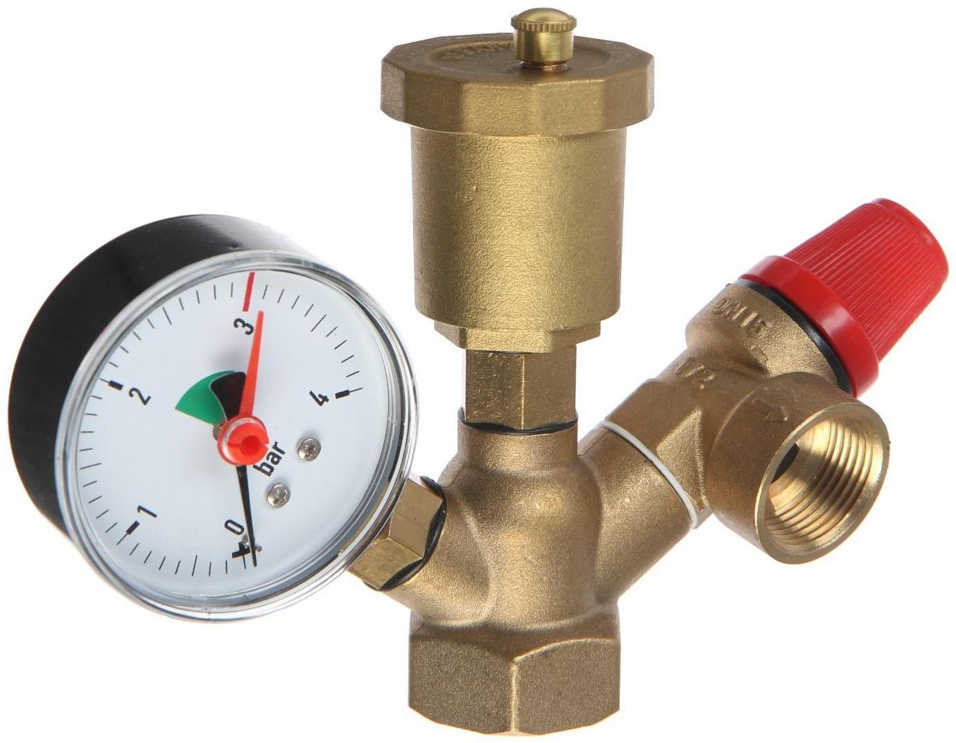 Группа безопасности ZEIN, для котлов отопления, 1