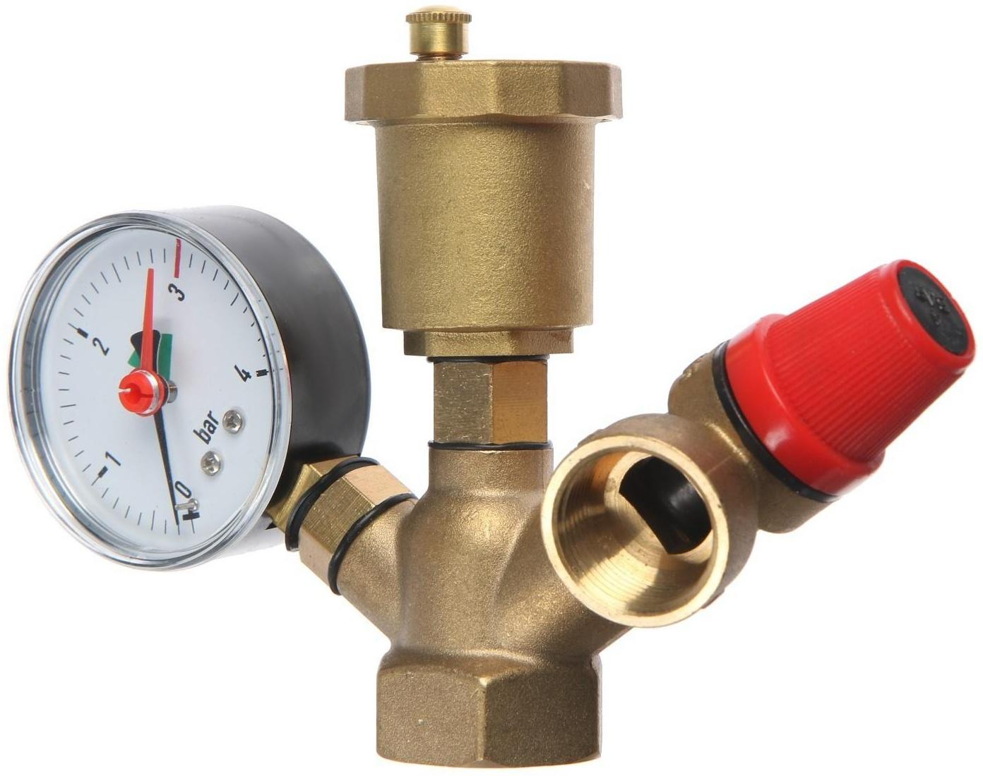 Группа безопасности ZEIN, для котлов отопления, 1