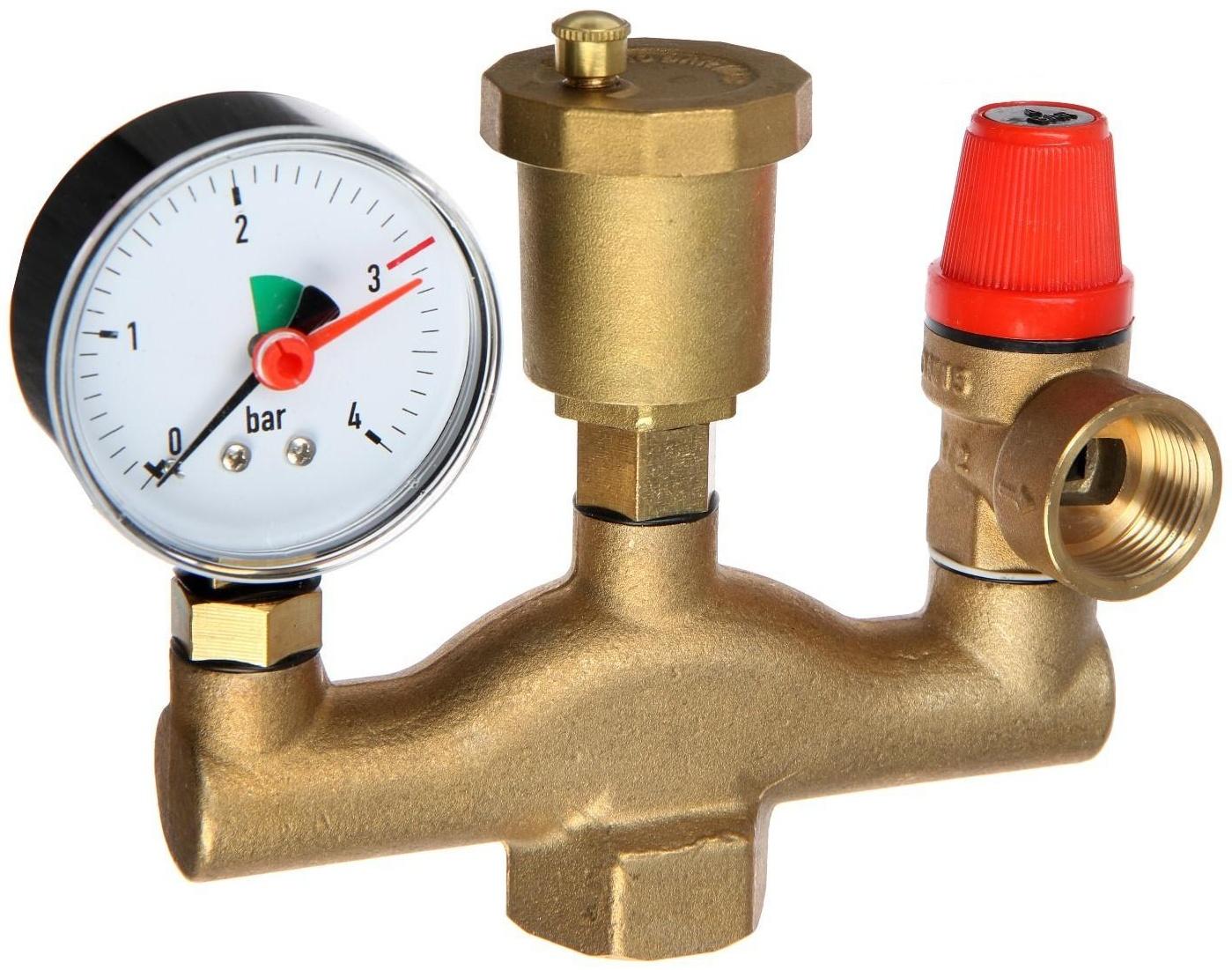 Группа безопасности ZEIN, для котлов отопления, 1