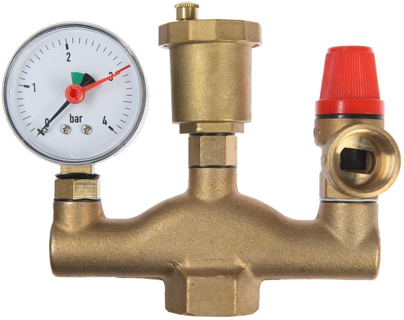 Группа безопасности ZEIN, для котлов отопления, 1