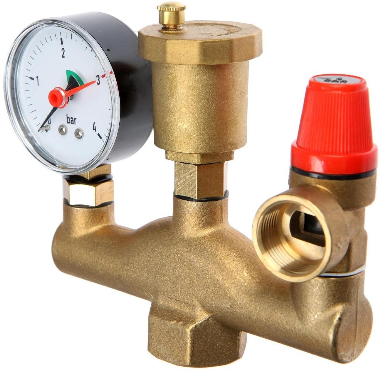 Группа безопасности ZEIN, для котлов отопления, 1