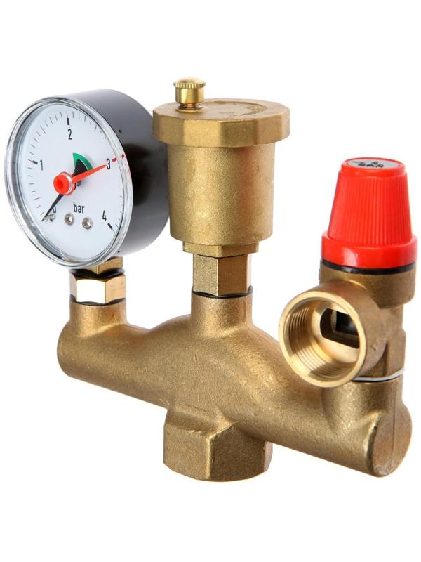 Группа безопасности ZEIN, для котлов отопления, 1