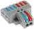 Клемма электрическая проходная, 32А, 0,08-4 мм2, фаза/ноль, 2 ввод 6 вывод, набор 10 шт