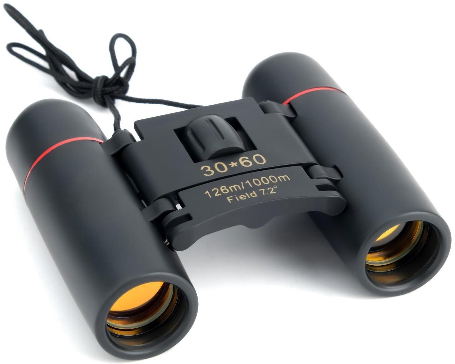 Бинокль оптический 7х20, черный