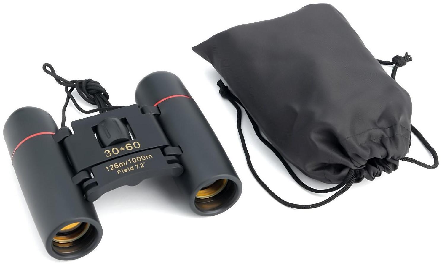 Бинокль оптический 7х20, черный