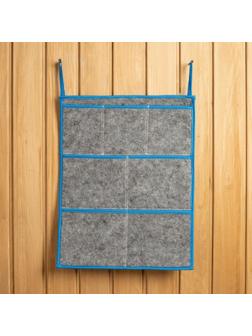 Органайзер настенный прямоугольный, с цветной окантовкой МИКС