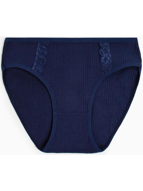 Трусы женские слипы, цвет темно-синий, р-р 46-48