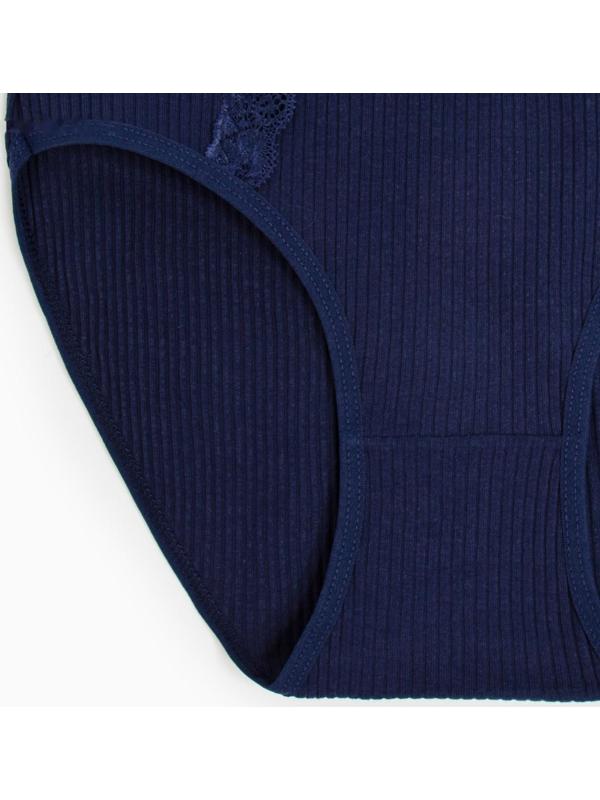 Трусы женские слипы, цвет темно-синий, р-р 46-48