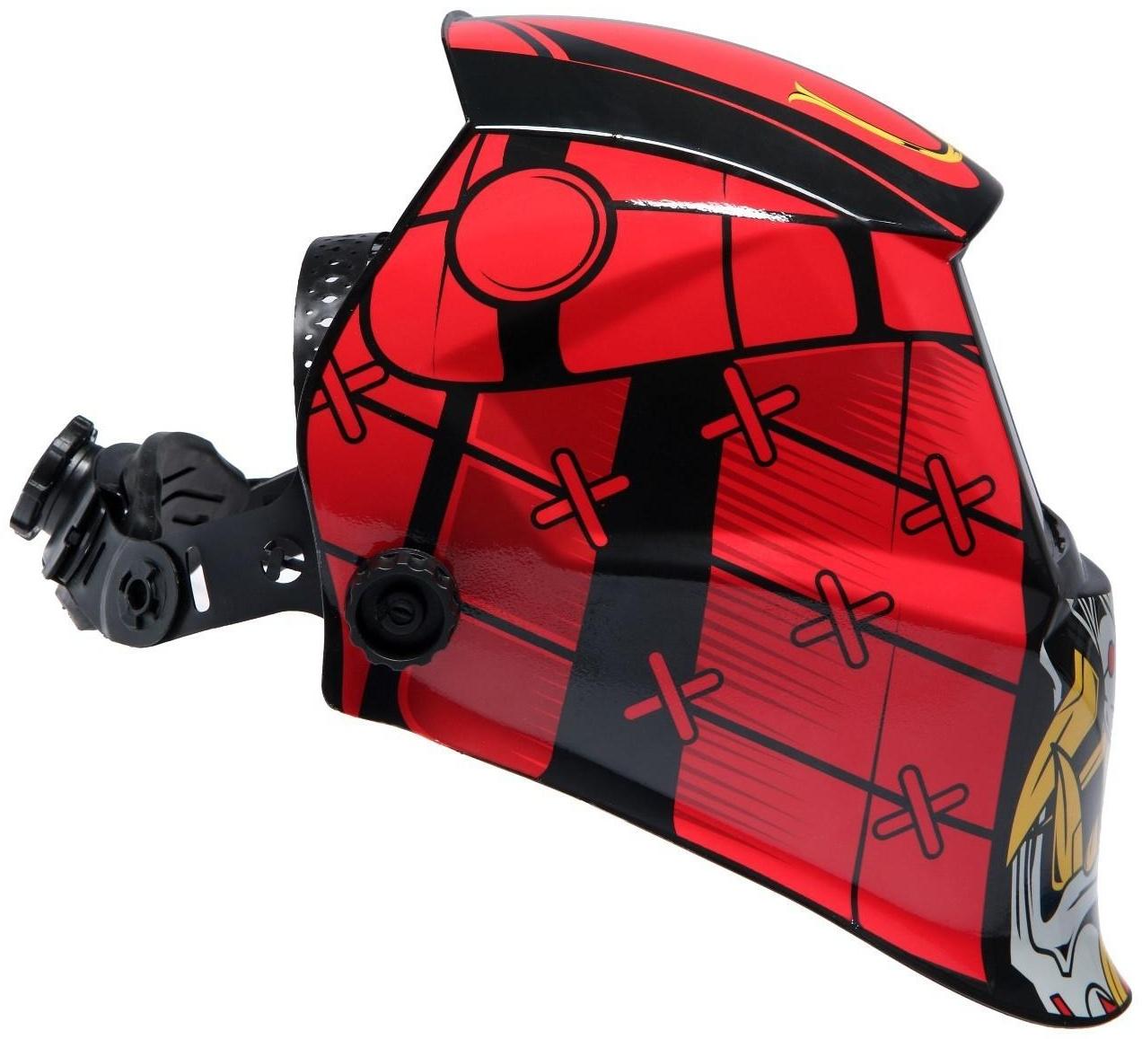 Маска сварщика ТУНДРА Ф4, хамелеон, 90х35 мм, DIN 4/9-13, внешняя регулировка