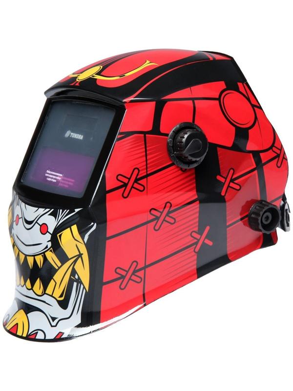 Маска сварщика ТУНДРА Ф4, хамелеон, 90х35 мм, DIN 4/9-13, внешняя регулировка