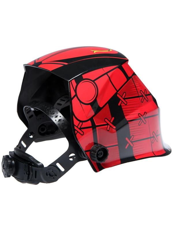 Маска сварщика ТУНДРА Ф4, хамелеон, 90х35 мм, DIN 4/9-13, внешняя регулировка