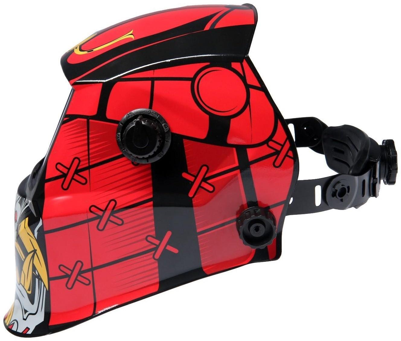 Маска сварщика ТУНДРА Ф5, хамелеон, 93х43 мм, DIN 9-13, внешняя регулировка, Li п/п