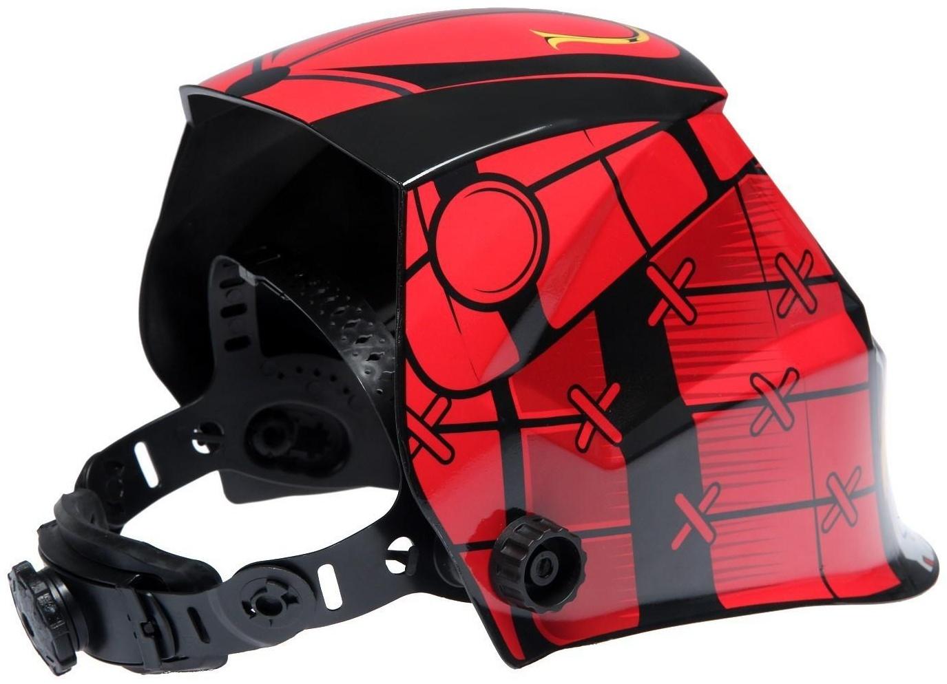 Маска сварщика ТУНДРА Ф5, хамелеон, 93х43 мм, DIN 9-13, внешняя регулировка, Li п/п