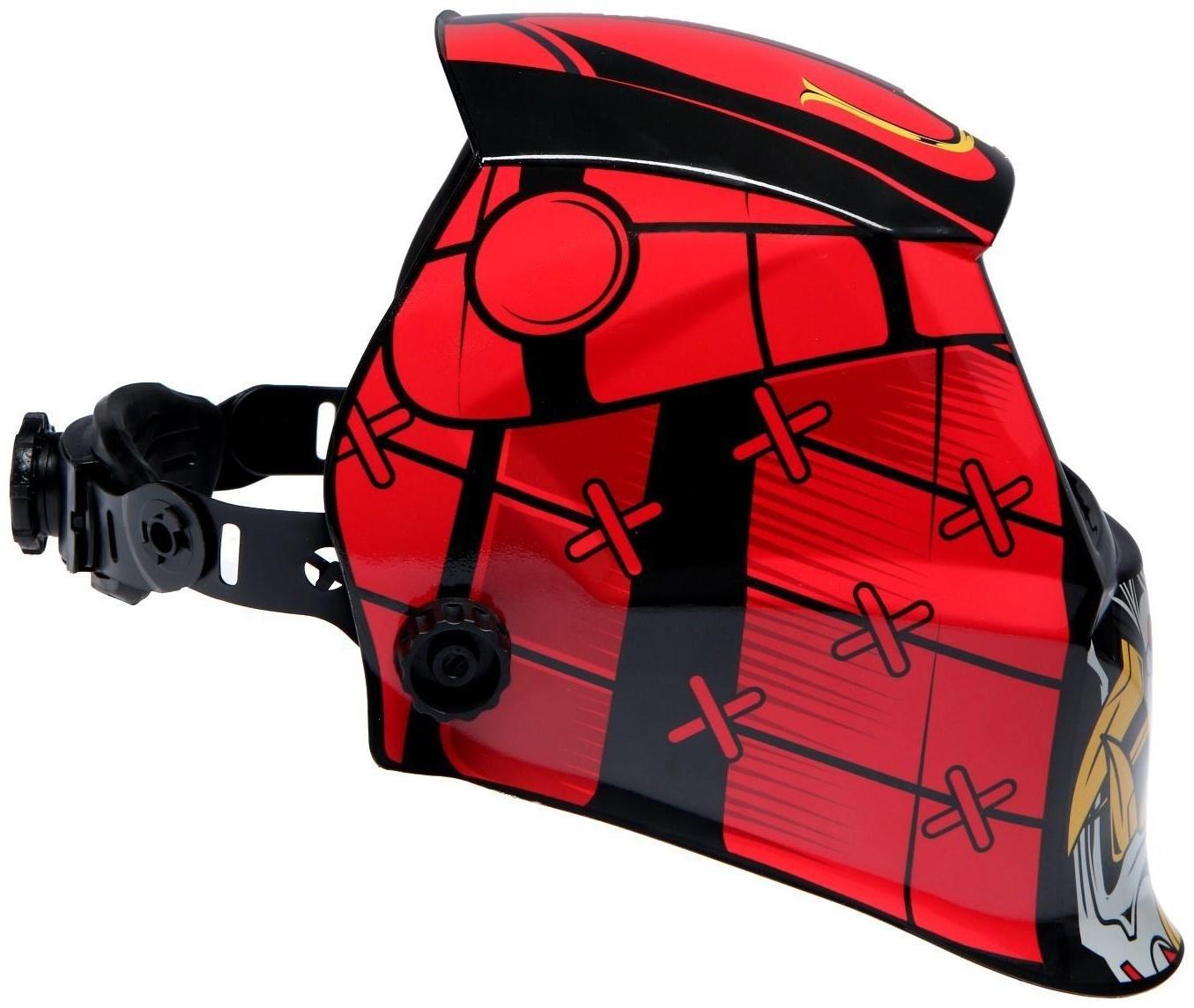 Маска сварщика ТУНДРА Ф5, хамелеон, 93х43 мм, DIN 9-13, внешняя регулировка, Li п/п