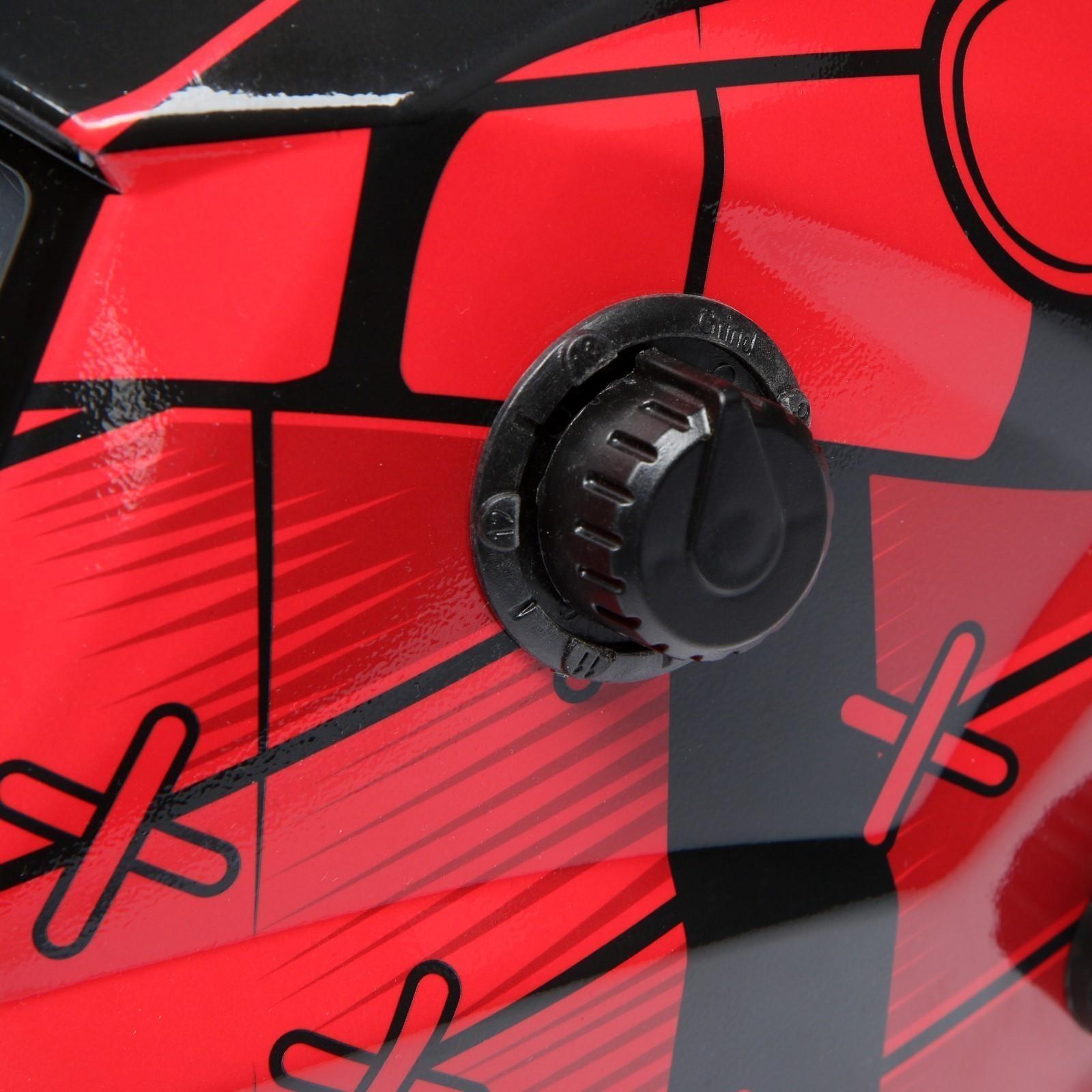 Маска сварщика ТУНДРА Ф5, хамелеон, 93х43 мм, DIN 9-13, внешняя регулировка, Li п/п