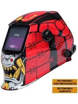 Маска сварщика ТУНДРА Ф5, хамелеон, 93х43 мм, DIN 9-13, внешняя регулировка, Li п/п