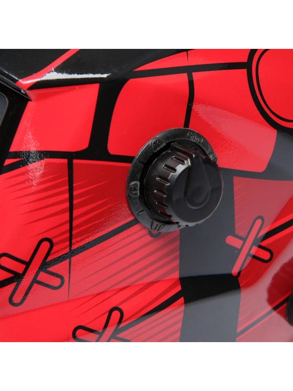 Маска сварщика ТУНДРА Ф5, хамелеон, 93х43 мм, DIN 9-13, внешняя регулировка, Li п/п