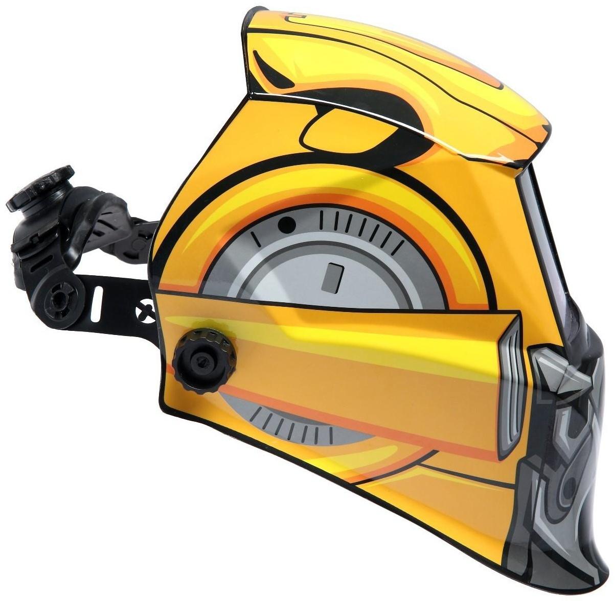 Маска сварщика ТУНДРА РОБОТ Ф1, хамелеон, 90х35 мм, DIN 11, 1/1/1/2, Li п/п, MPP