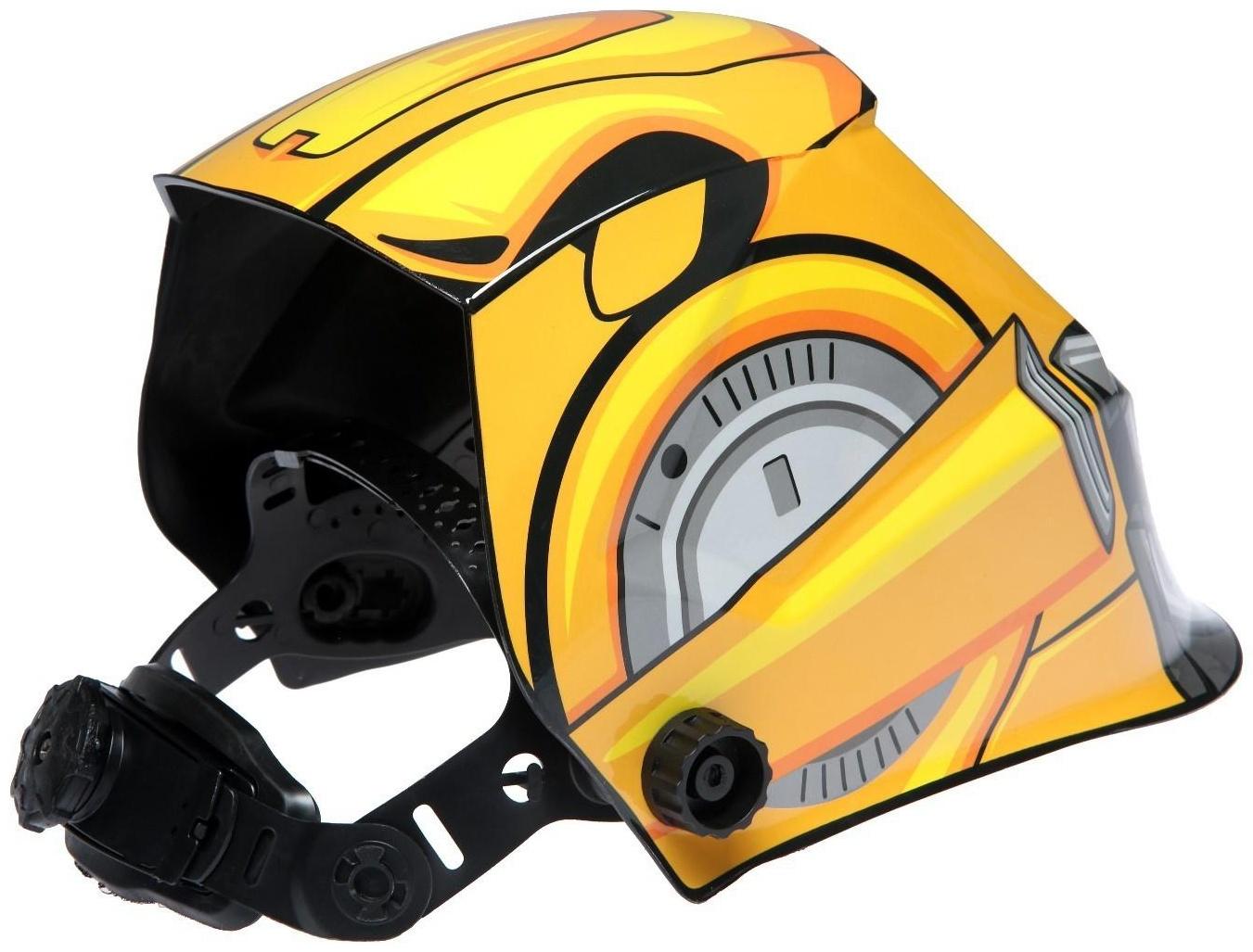 Маска сварщика ТУНДРА РОБОТ Ф1, хамелеон, 90х35 мм, DIN 11, 1/1/1/2, Li п/п, MPP