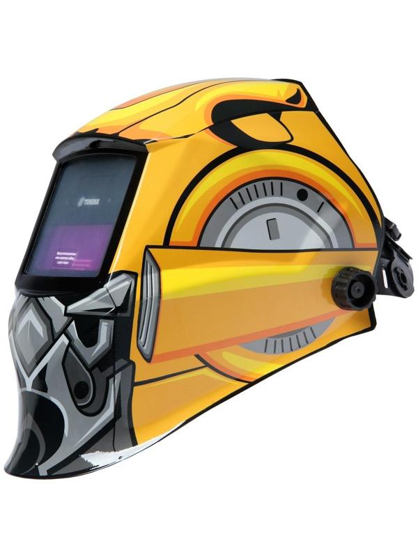 Маска сварщика ТУНДРА РОБОТ Ф1, хамелеон, 90х35 мм, DIN 11, 1/1/1/2, Li п/п, MPP