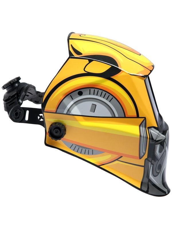 Маска сварщика ТУНДРА РОБОТ Ф1, хамелеон, 90х35 мм, DIN 11, 1/1/1/2, Li п/п, MPP