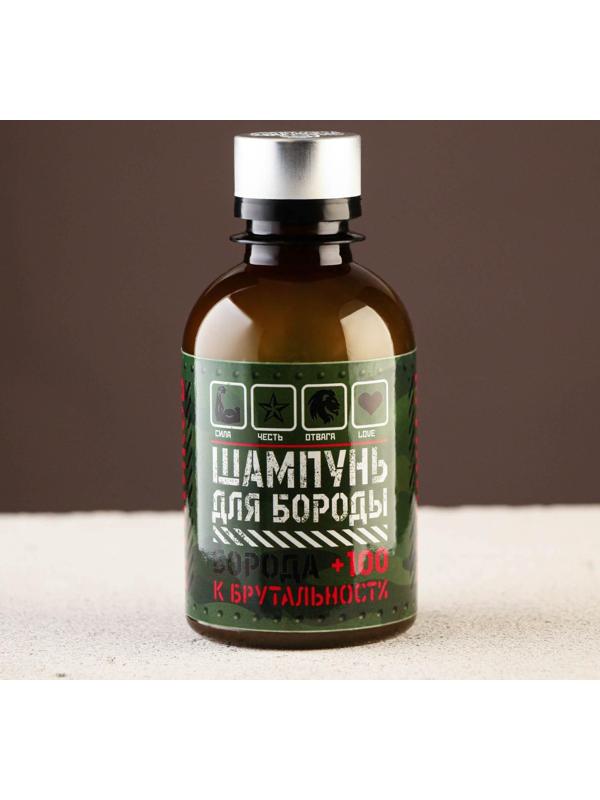 Шампунь для усов и бороды «Мужик» милитари, 200 мл