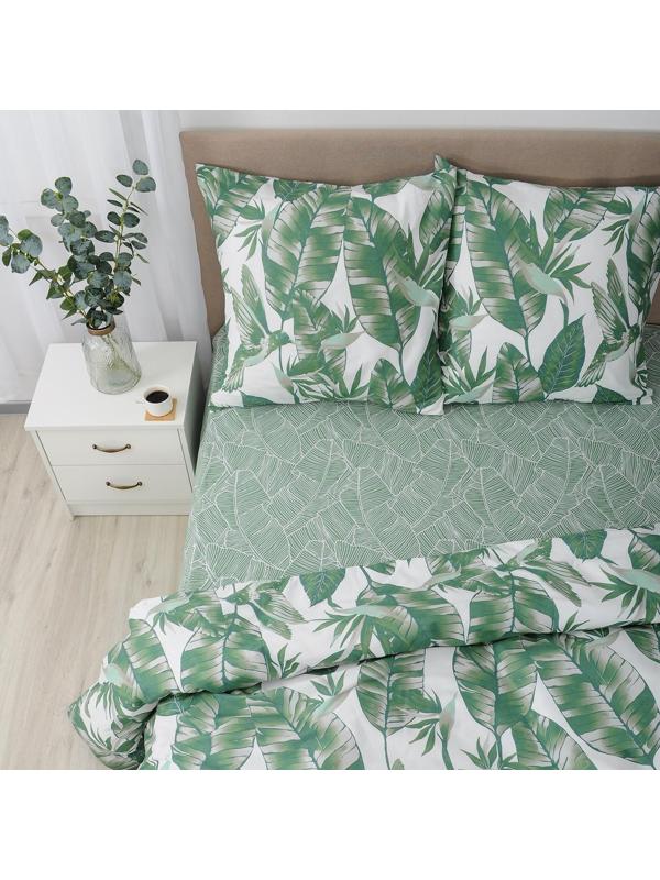Постельное бельё 1,5сп Традиция Тропик 147х217 см, 150х220 см, 70х70 см 2шт, бязь 125 г/м хл1
