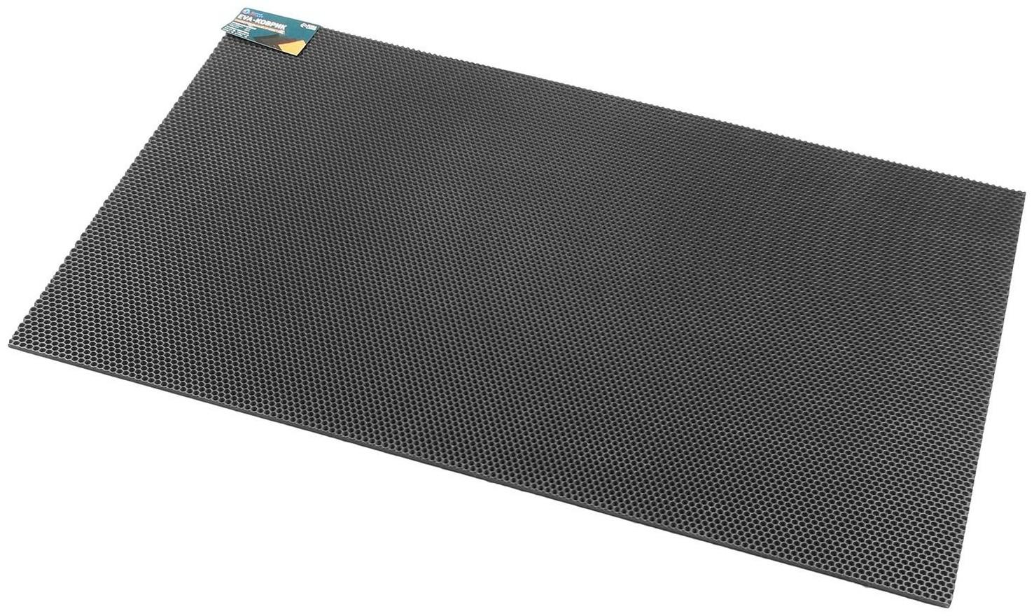 Коврик eva универсальный Grand Caratt, Соты 130 х 80 см, серый