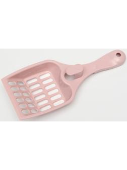 Совок для кошачьего туалета 22,5 x 9,5 x 4 см, розовый