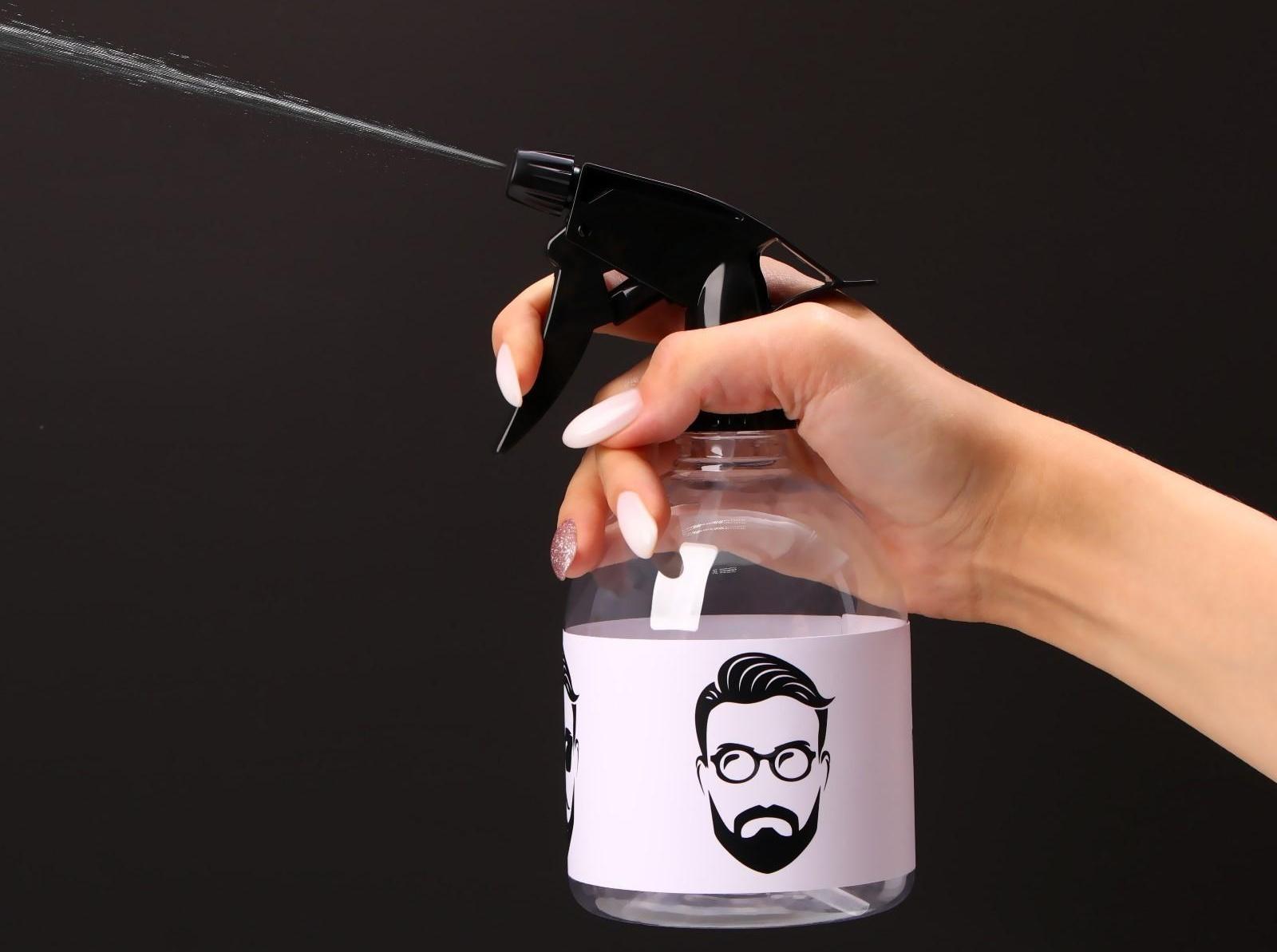 Распылитель парикмахерский «Man», 500 мл, цвет прозрачный