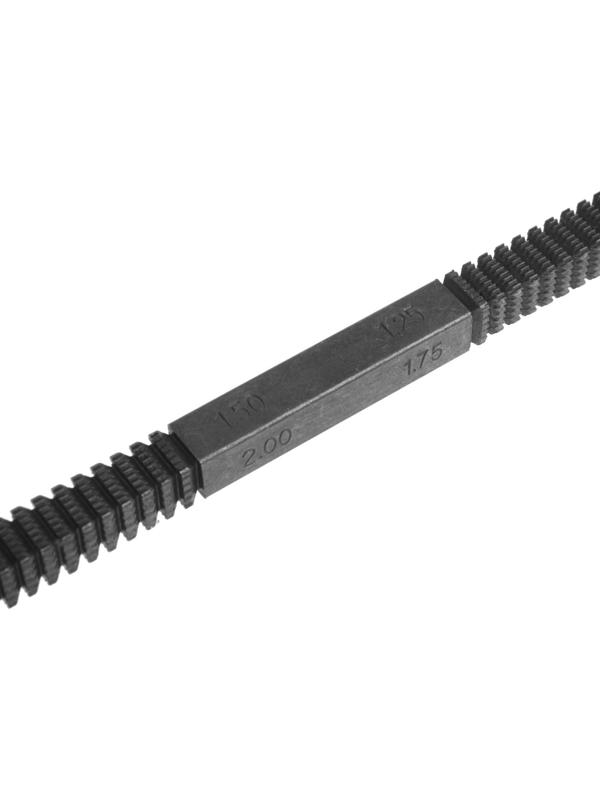 Восстановитель резьбы ТУНДРА, М0.75 - 1.0 - 1.25 - 1.5 - 1.75 - 2.0 - 2.5 - 3.0, 220 мм