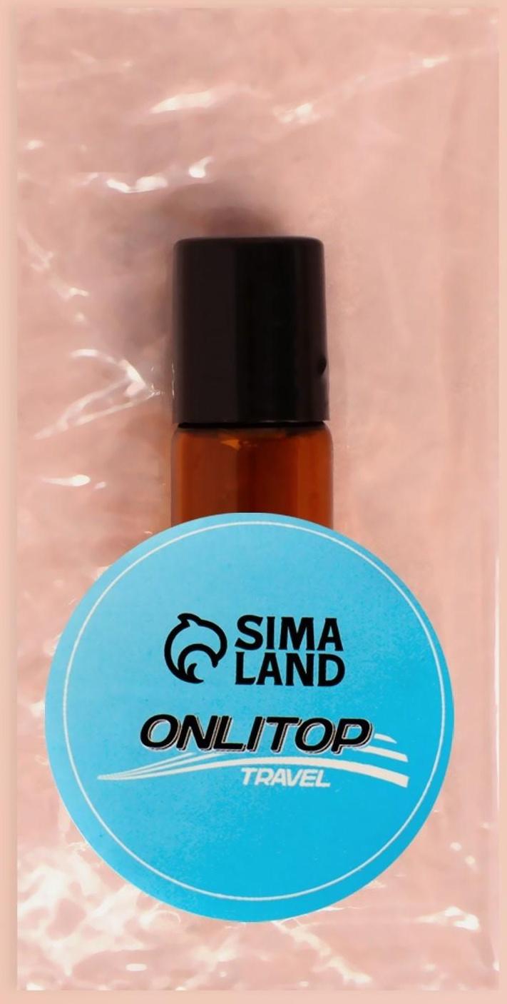 Флакон стеклянный для парфюма, с металлическим роликом, 3 мл, цвет коричневый/чёрный