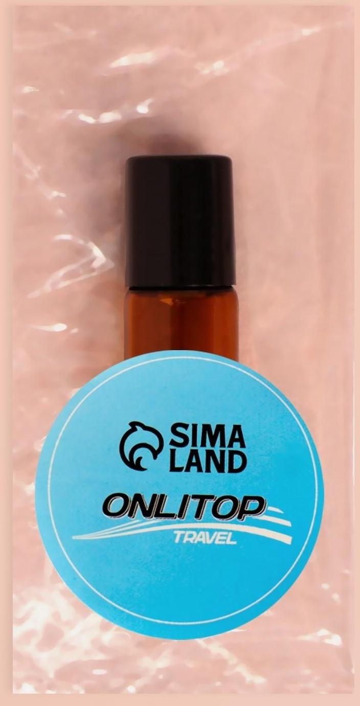 Флакон стеклянный для парфюма, со стеклянным роликом, 4 мл, цвет коричневый/чёрный