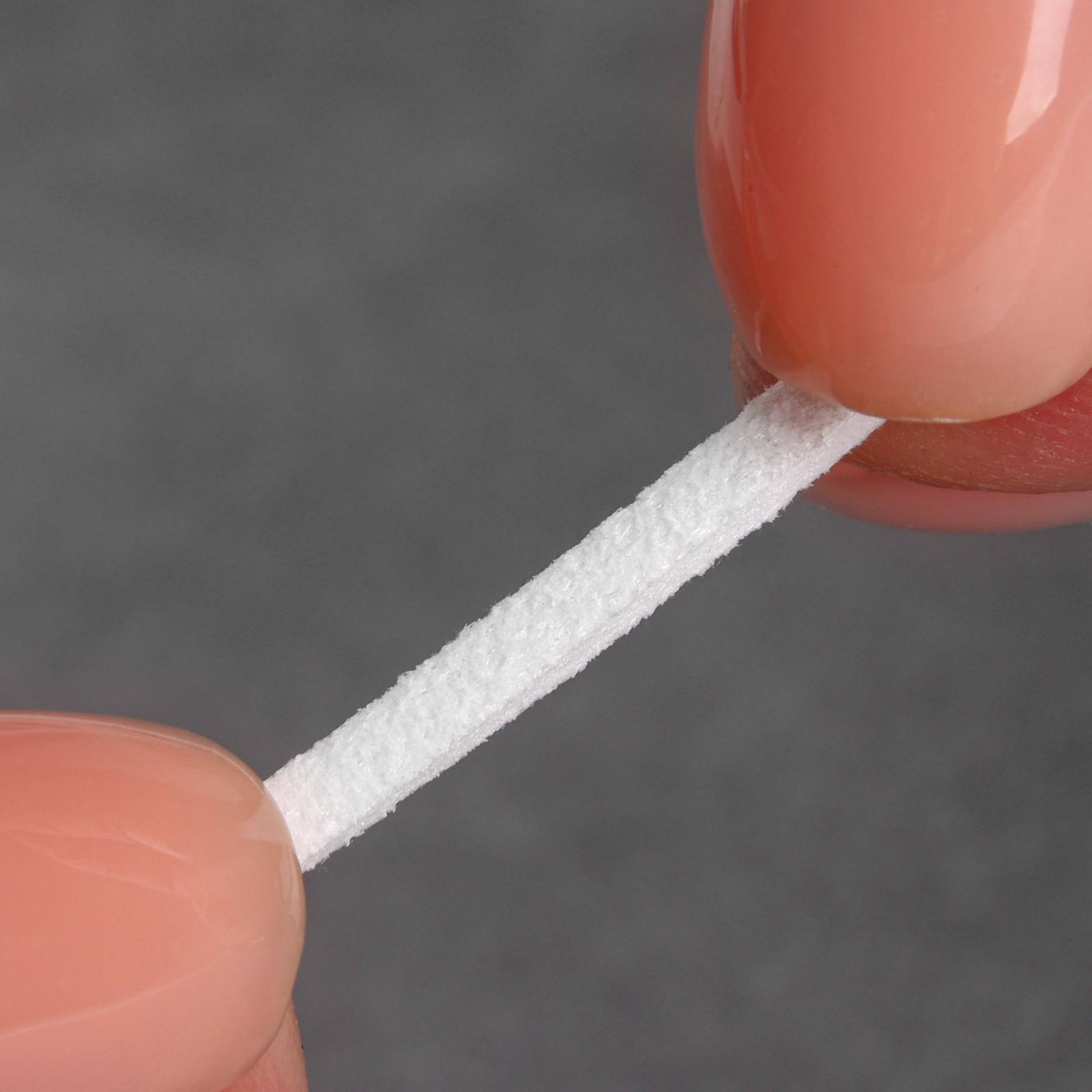 Нить для плетения, замшевая, 2,5 мм, 5 ± 0,1 м, цвет белый