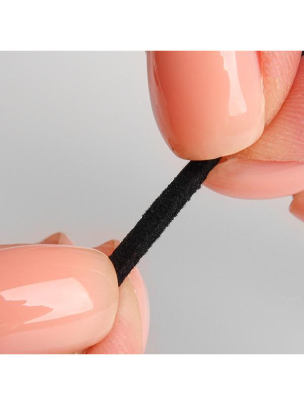 Нить для плетения, замшевая, 2,5 мм, 5 ± 0,1 м, цвет чёрный