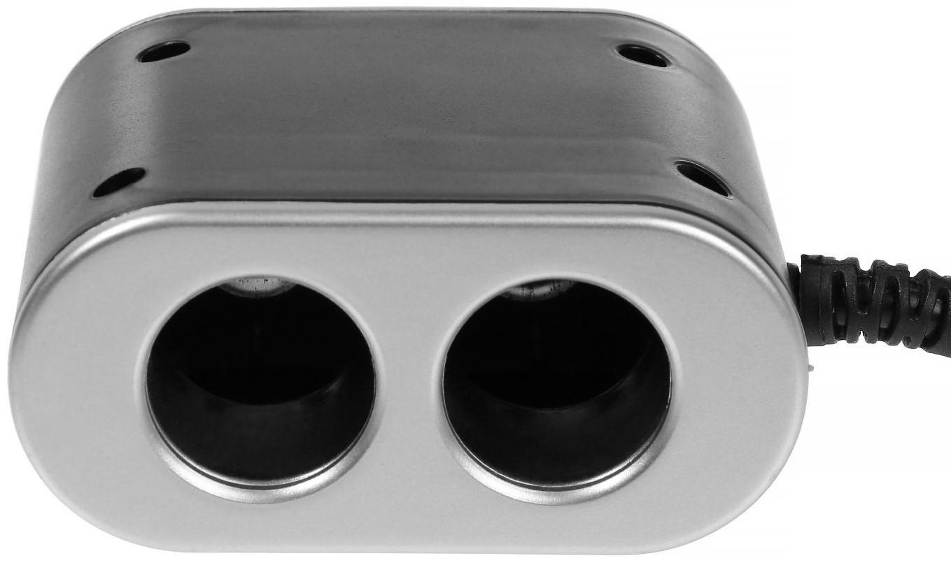 Разветвитель прикуривателя TORSO, 12-24 В, USB 1A, провод 50 см
