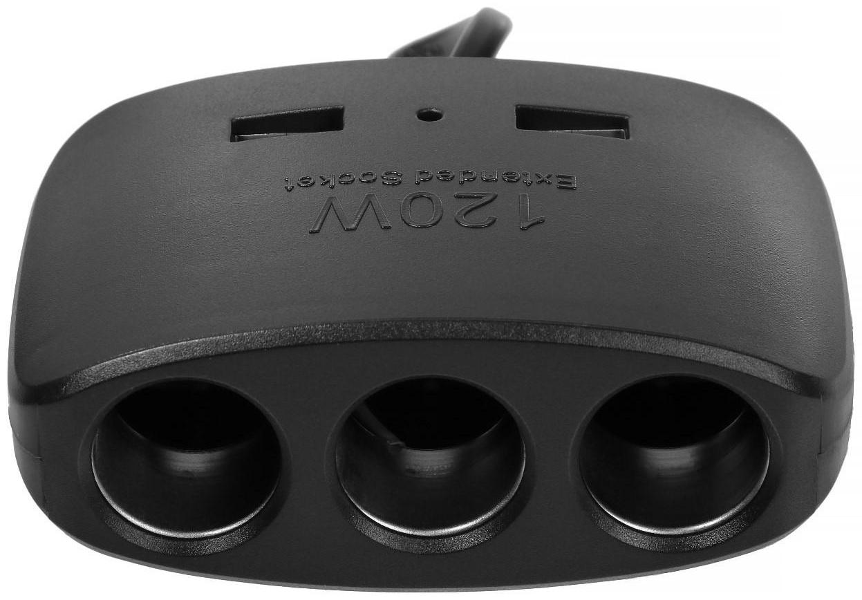 Разветвитель прикуривателя TORSO, 12-24 В, USB 1A, провод 50 см