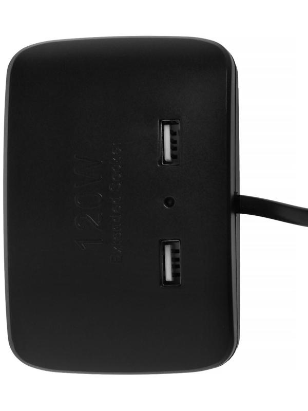 Разветвитель прикуривателя TORSO, 12-24 В, USB 1A, провод 50 см