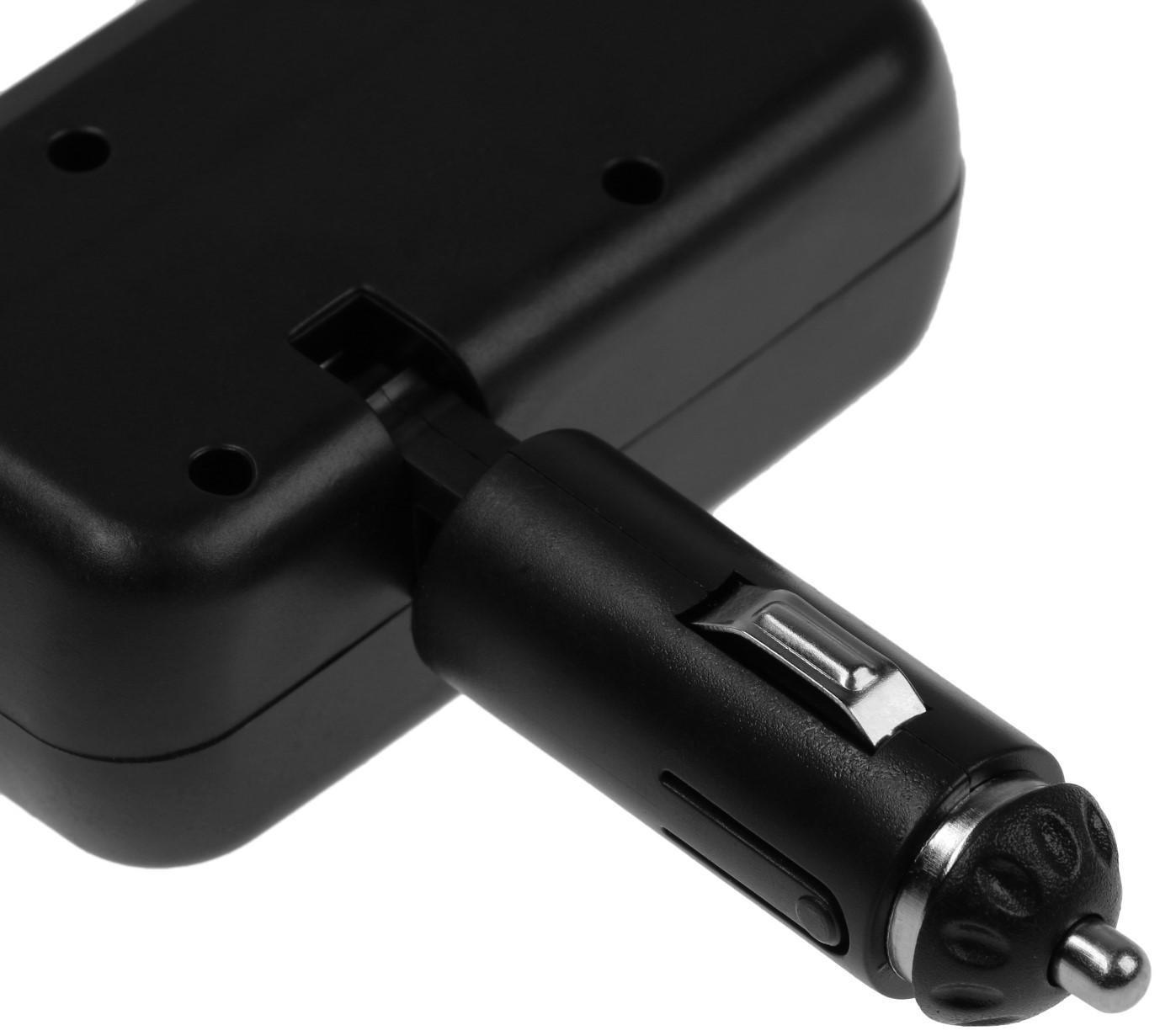 Разветвитель прикуривателя TORSO, 12-24 В, USB 2A, подсветка