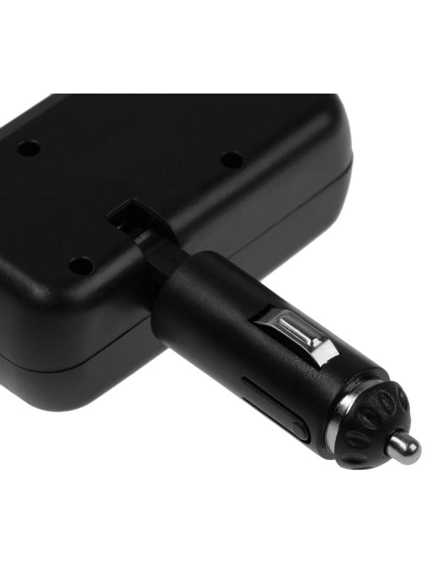 Разветвитель прикуривателя TORSO, 12-24 В, USB 2A, подсветка