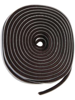 Уплотнитель щеточный самоклеящийся ТУНДРА, 7х6 мм, коричневый, 10 м.