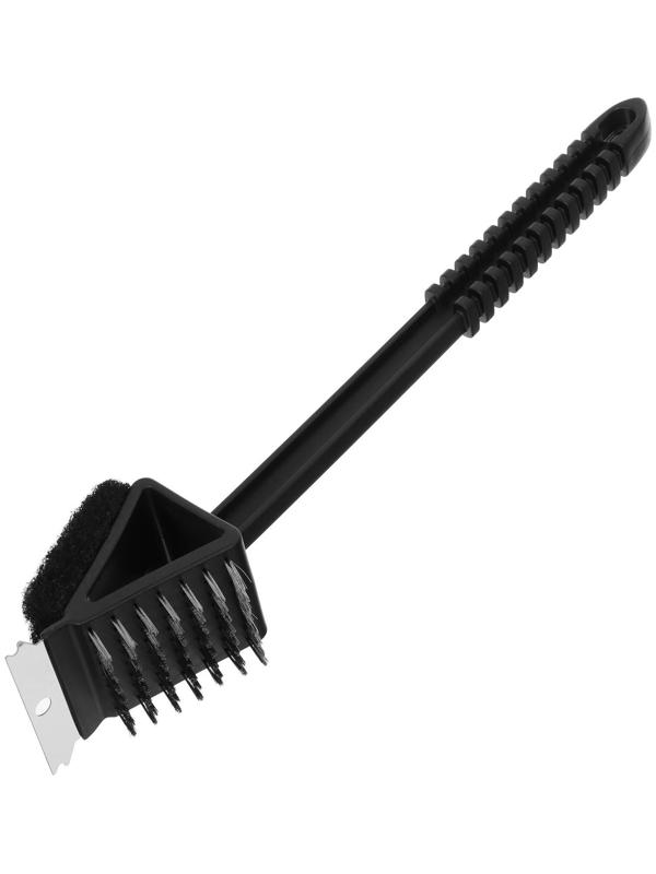 Щётка-скребок для чистки гриля, на ручке