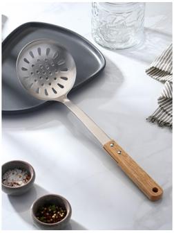 Шумовка из нержавеющей стали «Эко», h=38,5 см